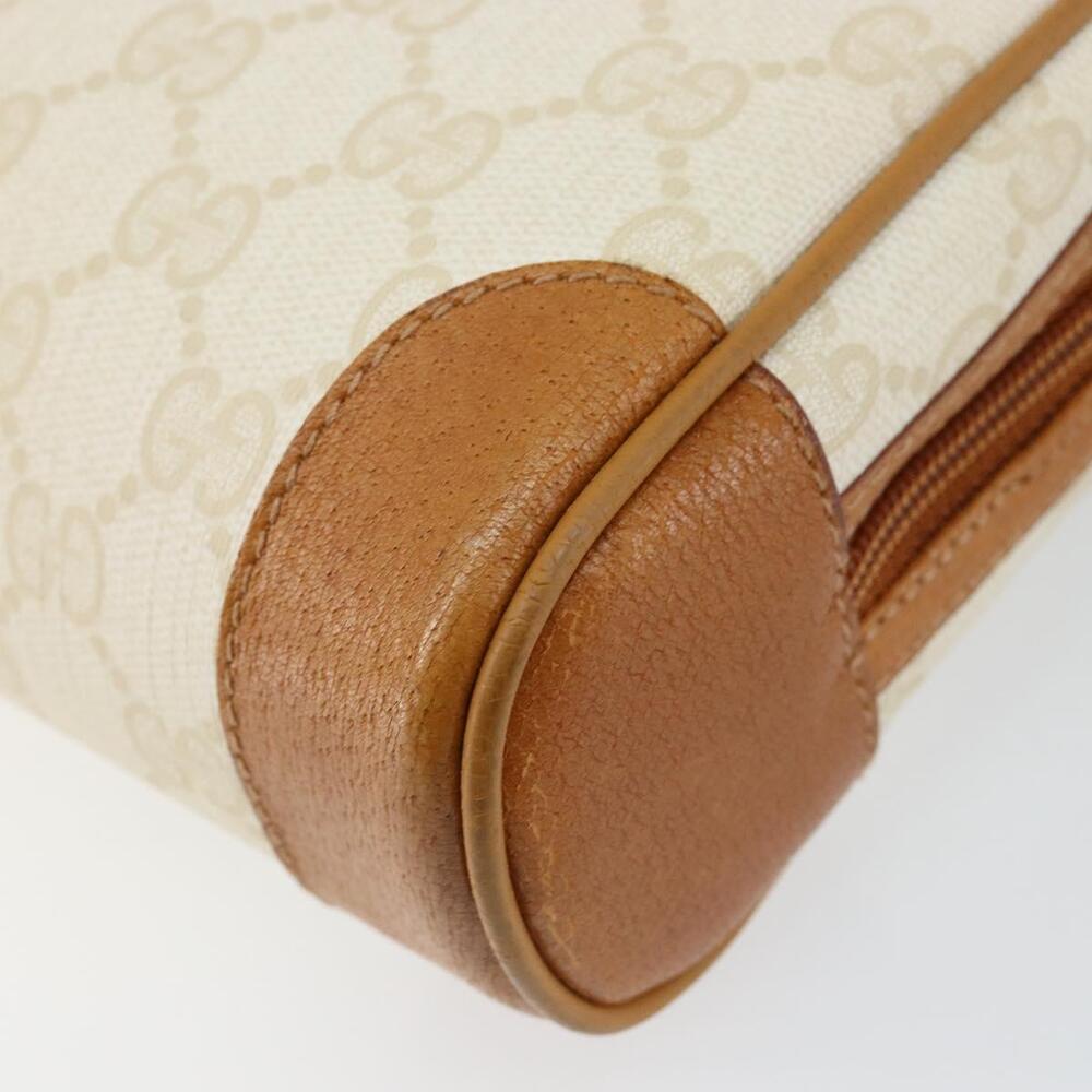 GUCCI GG Canvas Clutch Bag White Gold Auth 145972 - Picture 7 of 16